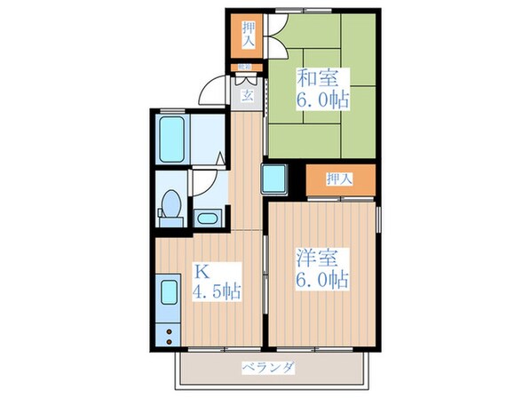 グリーンハイムの物件間取画像